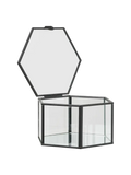 Box Metall/Glas, schwarz Aufbewahrung Living Nordic