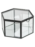 Box Metall/Glas, schwarz Aufbewahrung Living Nordic