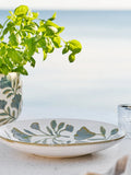 Tablett Keramik, weiß meliert Tablett Living Nordic