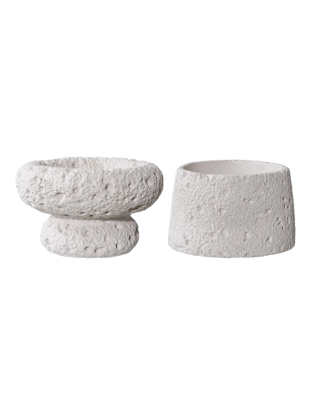 Kerzenhalter-Set Zement, grau Kerzenhalter Living Nordic