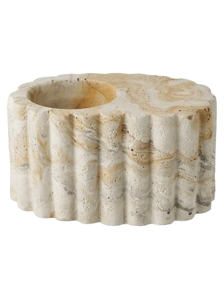 Teelichthalter Zement, braun/beige Kerzenhalter Living Nordic