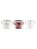 Kerzenhalter Glas, klar/rauchgrau/kastanienrot Kerzenhalter Living Nordic