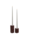 Kerzenhalter-Set Marmor, kastanienrot Kerzenhalter Living Nordic