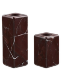 Kerzenhalter-Set Marmor, kastanienrot Kerzenhalter Living Nordic