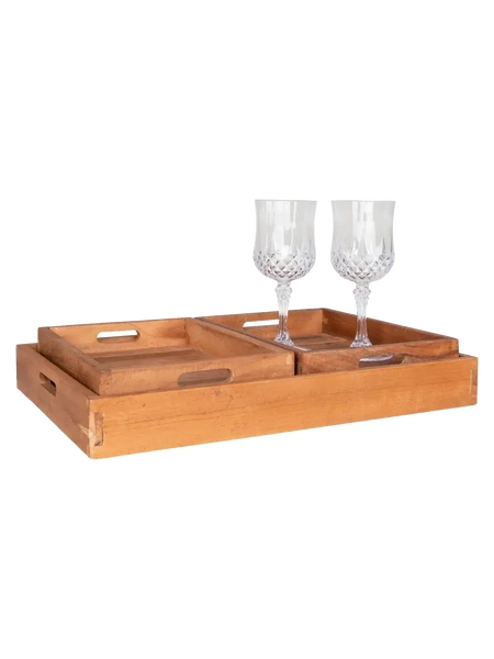 Faro Tablett Teakholz, natur Tablett Living Nordic