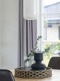 Nerja Tablett Seegras, schwarz/natur Tablett Living Nordic