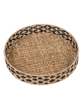 Nerja Tablett Seegras, schwarz/natur Tablett Living Nordic