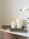 Tablett Stahl, braun Tablett Living Nordic
