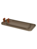 Tablett Stahl, braun Tablett Living Nordic