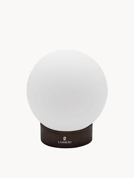 Tischleuchte | Ballee LED Leuchte mit Holzfuß & Glaszylinder – Varianten Hell & Dunkel, 16 cm - Schwarz von LIVING Collection online kaufen bei LIVINGforme.