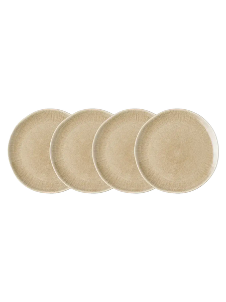 Viola Speiseteller-Set Keramik, beige Geschirr Living Nordic