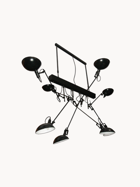 Deckenleuchte | Switch On Deckenleuchten – Industrial Design aus Stahl & Aluminium, höhenverstellbar - Multi-Modul (8 Reflektoren) von Lambert online kaufen bei LIVINGforme.