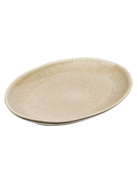 Viola Serviertablett Keramik, beige Tablett Living Nordic