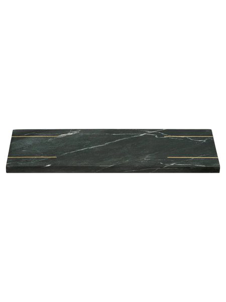 Diu Tablett Marmor, schwarz/Messing Tablett Living Nordic