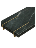 Diu Tablett Marmor, schwarz/Messing Tablett Living Nordic