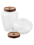 Maya Vorratsgläser-Set Glas/Akazie Aufbewahrung Living Nordic