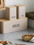 Tula Brotkasten mit 3 Dosen Metall/Bambus, beige Küchenaccessoire Living Nordic