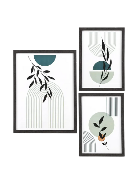 Aspen Bilderrahmen-Set schwarz – 21x30 & 30x40 cm Bilderrahmen Living Nordic