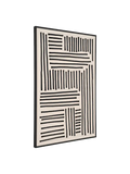 Lipari Leinwandbild Canvas, schwarz/beige Wandbild Living Nordic