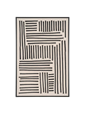 Lipari Leinwandbild Canvas, schwarz/beige Wandbild Living Nordic