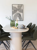 Lipari Leinwandbild Canvas, schwarz/beige Wandbild Living Nordic