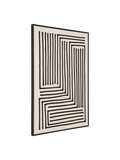 Lipari Leinwandbild Canvas, schwarz/beige Wandbild Living Nordic