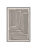 Lipari Leinwandbild Canvas, schwarz/beige Wandbild Living Nordic