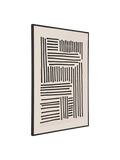 Lipari Leinwandbild Canvas, schwarz/beige Wandbild Living Nordic