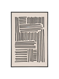 Lipari Leinwandbild Canvas, schwarz/beige Wandbild Living Nordic