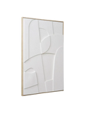 Madeline Wandrelief No. 1, weiß – 60x90 cm Wanddekoration Living Nordic