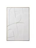 Madeline Wandrelief No. 1, weiß – 60x90 cm Wanddekoration Living Nordic