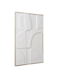 Madeline Wandrelief No. 2, weiß – 60x90 cm Wanddekoration Living Nordic