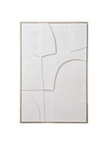 Madeline Wandrelief No. 2, weiß – 60x90 cm Wanddekoration Living Nordic