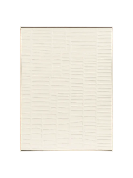 Ena Wandrelief Canvas, beige Wanddekoration Living Nordic