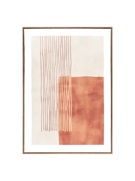 Mina Leinwandbild Canvas, beige/braun Wandbild Living Nordic