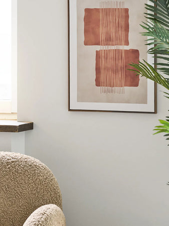 Mina Canvas Print, No. 2 Tine Tufted Wall Decoration Tine Tufted Wanddekoration Canvas, beige/braun – 50x70 cm (Art. 4991016) Wanddekoration Living Nordic
