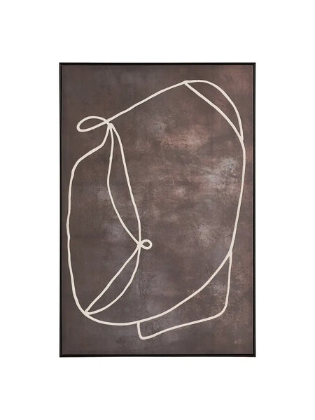 Apia Leinwandbild Canvas, dunkelbraun – 80x120 cm – Motiv 2 Wandbild Living Nordic