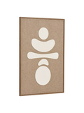 Diva Wandrelief No. 2, braun/beige – 50x70 cm Wanddekoration Living Nordic