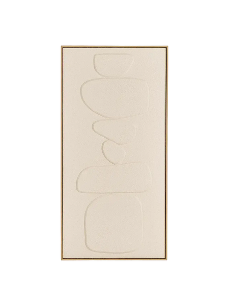 Victoria Wandrelief beige – 60x120 cm – Motiv 1 Wanddekoration Living Nordic