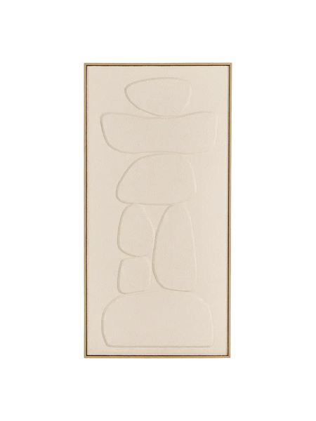 Victoria Wandrelief No. 2, beige – 60x120 cm Wanddekoration Living Nordic