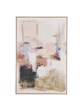 Inez Leinwandbild mit handbemalten Details, sandbeige Wandbild Living Nordic