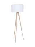 Tripod Stehleuchte Holz in Weiß, Ansicht 1