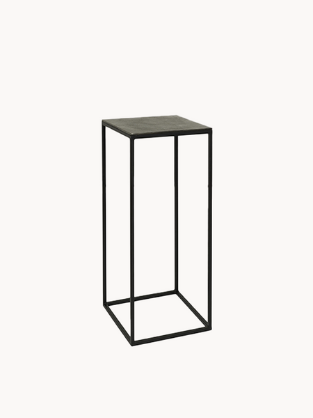 Couchtische | Lambert Dado Säule – Sandguss Aluminium mit Graphit-Finish, 2 Höhen - klein von Lambert online kaufen bei LIVINGforme.
