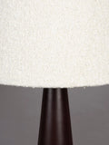 Miki Stehleuchte Bouclé Weiß, Detail