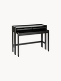 | Modesto Sekretär – eleganter Schreibtisch aus Massivholz in verschiedenen Ausführungen - Eiche massiv schwarz gebeizt von LIVING Collection online kaufen bei LIVINGforme.