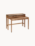 | Modesto Sekretär – eleganter Schreibtisch aus Massivholz in verschiedenen Ausführungen - Walnuss massiv geölt von LIVING Collection online kaufen bei LIVINGforme.