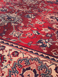 Bid Teppich in Rot, Detail
