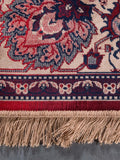 Bid Teppich in Rot, Detail