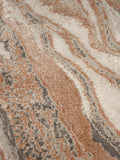 Solar Teppich Grau/Terrakotta, Detail