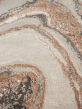 Solar Teppich Grau/Terrakotta, Detail